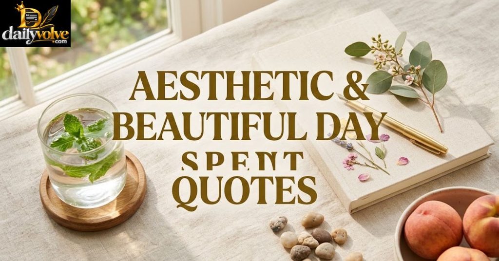 Aesthetic & Beautiful Day Spent Quotes