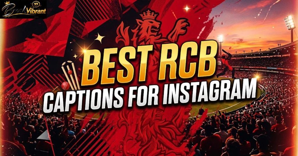 Best RCB Captions for Instagram