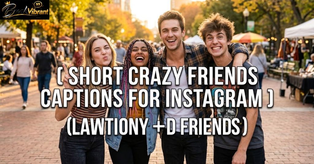 Short Crazy Friends Captions for Instagram