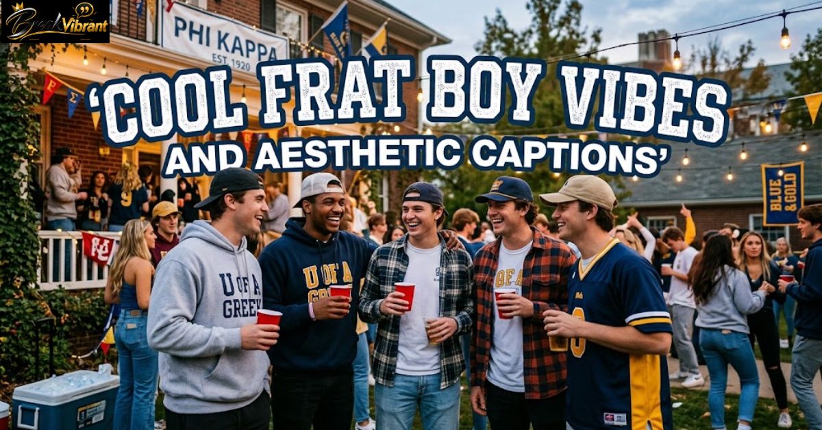 Cool Frat Boy Vibes and Aesthetic Captions