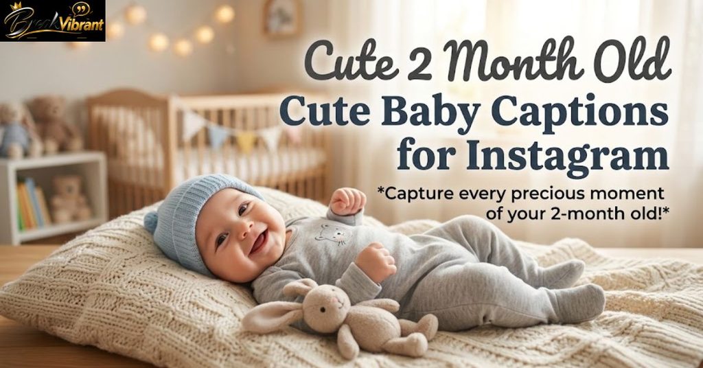 Cute 2 Month Old Cute Baby Captions for Instagram