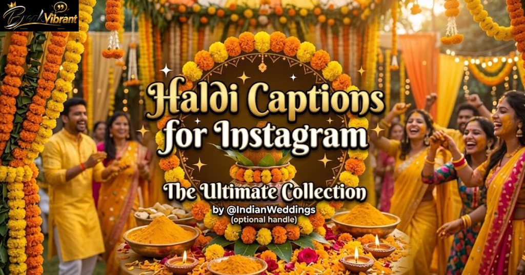 Haldi Captions for Instagram The Ultimate Collection